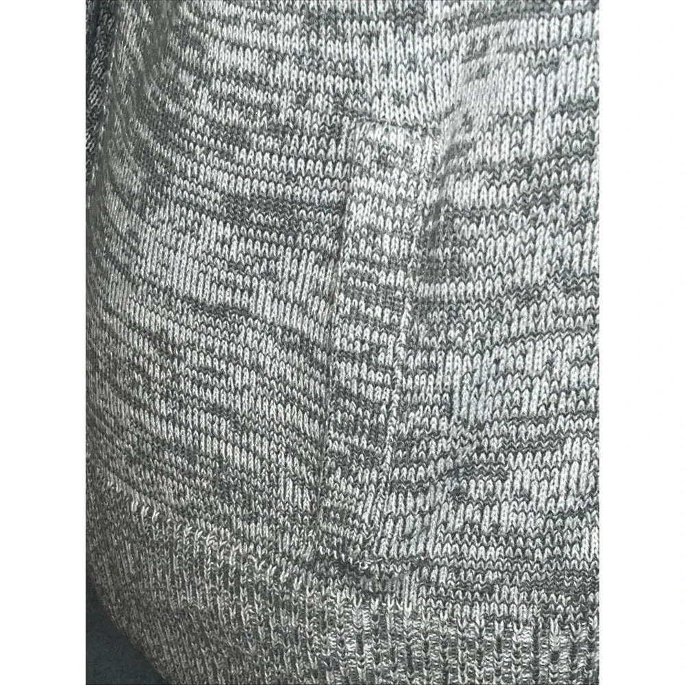 Avenue Plus Size Sweater 26/28 Gray White Marled Knit Hoodie Cozy Casual NWT‎